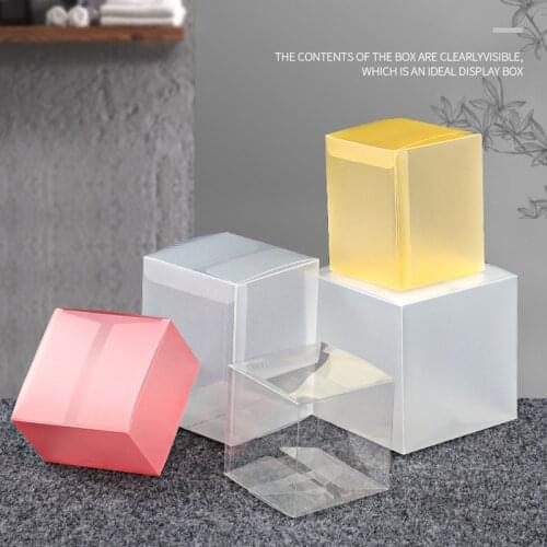 20pcs/lot Colorful Frosted PP Packaging Box Clear Plastic Boxes Storage Jewelry Gift Boxes Wedding Party Cosmetics Box