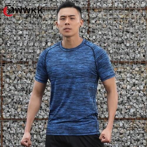 2019 latest summer couple quick-drying T-shirt casual short-sleeved shirt mens size M-5XL female size S-2XL fitness t-shirt
