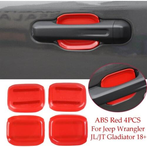 ABS Side Door Handle Bowl Trim Forfor Jeep Wrangler JL JT Gladiator 2018-2020