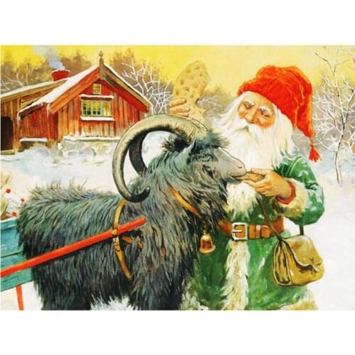 Sheep Embroidery Mosaic Craft Santa Claus Diamond Painting Kits Beads Picture Wall Paper Rhinestones Drawing Christmas Gift New