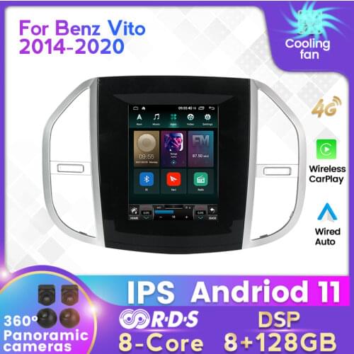 MEKED for Benz Vito 2014-2020 Car Radio Multimedia Player GPS Navigation Stereo Android11 6+128G WIFI BT Built-in Carplay AUTO