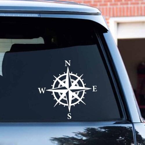 Car Sticker Compass Decal NSWE Vinyl Funny Car Sticker Motorcycle Accessories Car Styling 12.7CM*12.7CM