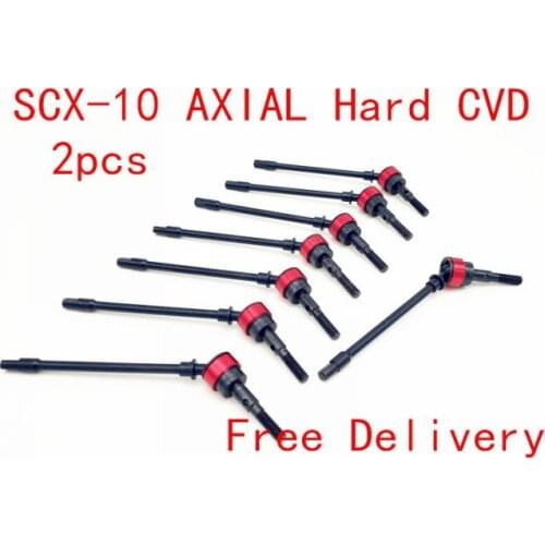 Free Delivery High quality metal RC 1/10 Truck Steel Front Axle AXIAL CVD Universal Drive Shaft for SCX10 II RC Cars 2PCS