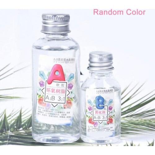 1 Set DIY Quick Drying Clear AB Crystal Glue Jewelry Making Widely Used By Art Mixed Resin Epoxy With Good Fluidity Resistance