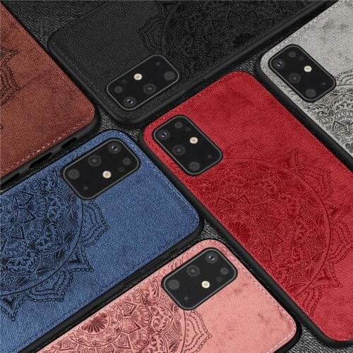 For Samsung Galaxy S20 Plus Case Silicone Shell Soft TPU Cloth Texture Back Style Phone Cover Case for Samsung Galaxy S20 Plus