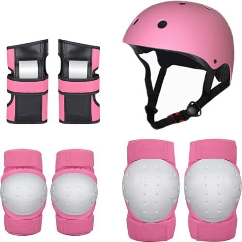 Skate shoes childrens helmet protector seven piece combination kneepad elbow protector skateboard protector