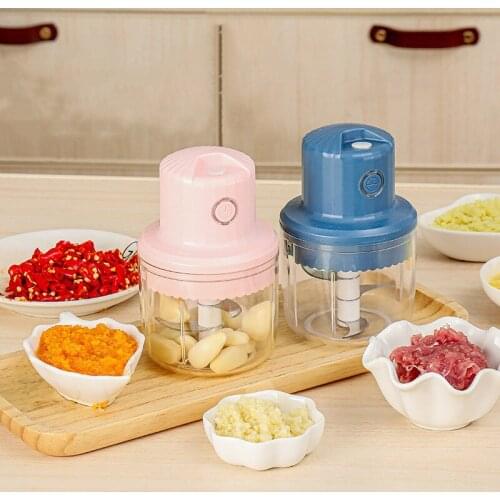 Electric Garlic Masher Garlic Press Vegetable Chili Meat Garlic Chopper Press USB Charging Masher Machine Kitchen Gadgets