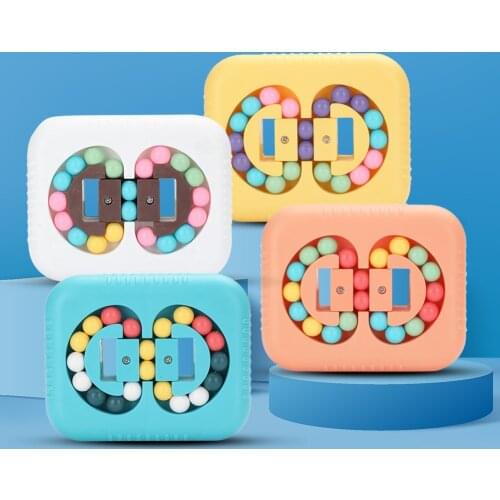 Colorful Magic Little Rotating Cube fidget toys Kids Stress Relief Toy For Adults kids Plastic Cube Antistress Toys Gifts