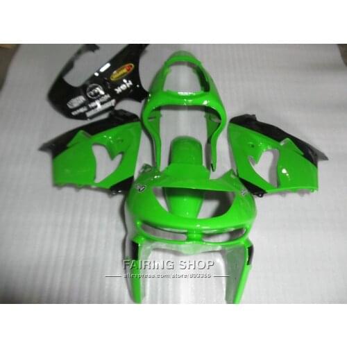 Hot sale plastic fairing kit For Kawasaki ZX9R 98 99 green black fairings set ninja zx9R 1998 1999 XG23