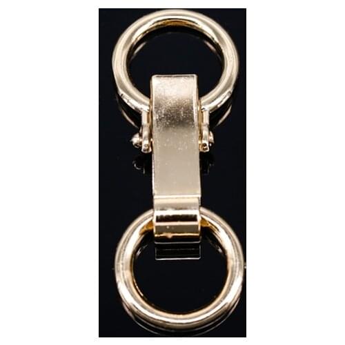 Metal Gold Tone Plated Double Ring Clasp Belt Die-casting Zinc Alloy Buckle Sewing Supplies for Clothes 30piece /K380
