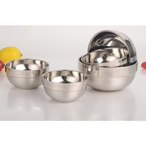 Stainless steel rice bowl