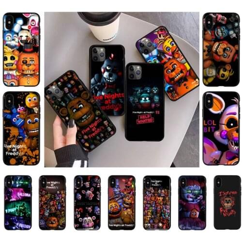 Fnaf Animatronics Fashion Knockproof Case For iPhone 11 8 7 6S Plus X XS MAX 5S se 2020 11 12pro max xr Silicone Fundas Coque