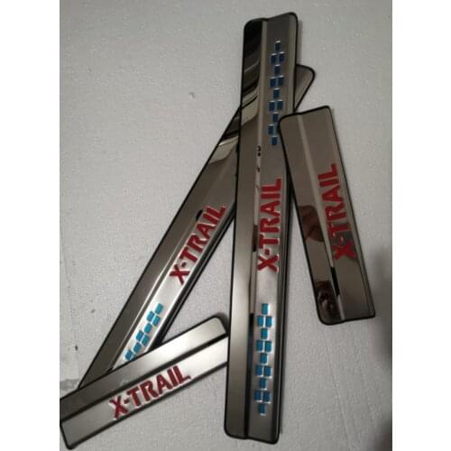 Stainless Steel Door Sill Scuff Plate for 2014-2017 Nissan X-Trail X Trail XTrail T32 Welcome Pedal Trim Car Styling Accessories