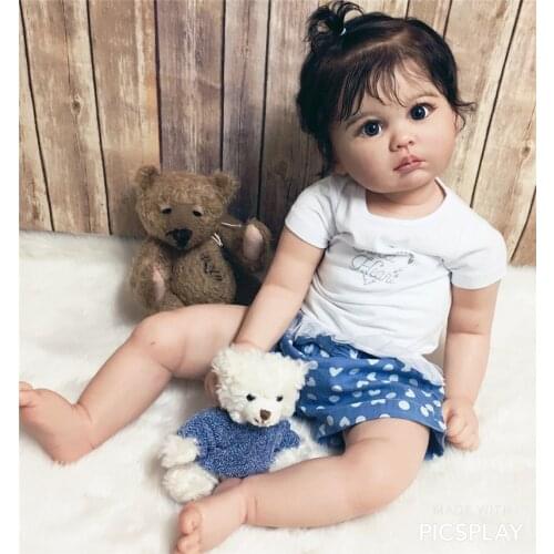 NPK 27Inch Reborn Dol Kit Julieta toddler Girl Fresh color unfinished DIY Doll parts