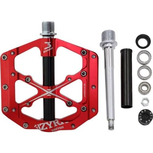 Bike Pedals Aluminum Alloy Ultralight Pedal Sealed Chrome Axis Mountain Bikes Cruisers Molybdenum Steel Road Bicycles