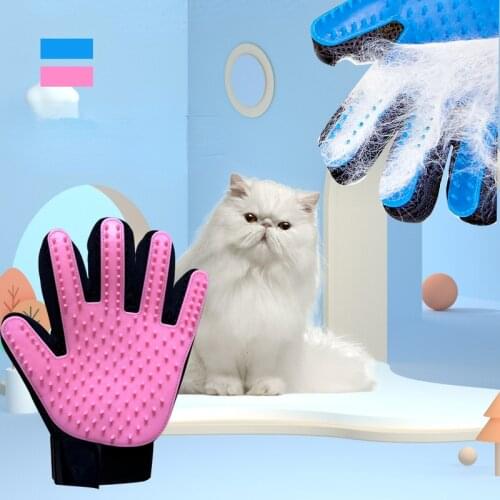 Pet Dog Grooming Glove Cat Pet Hair Removal Combs Deshedding Brush Bathing Cleaning Brush Back Massage Comb pet Supplies