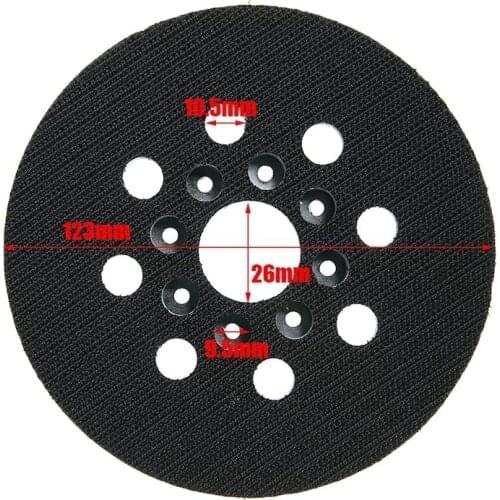 5inch 125mm 8 Holes Hook And Loop Backing Pad Sanding Pad For Bosch GEX 125-1 AE PEX 220 Electric Grinder Power Tools