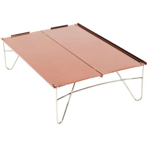 Portable Ultra Light Mini Picnic Desk Aluminum Alloy Folding Camping Table for Outdoor Barbecue Table Backpacking Hiking Fishing