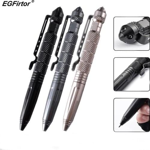Practical Tactical Pens Aluminum Glass Breaker Self Defense Tactical Pencil Survival Pen Multi-function Camping Tool Writting