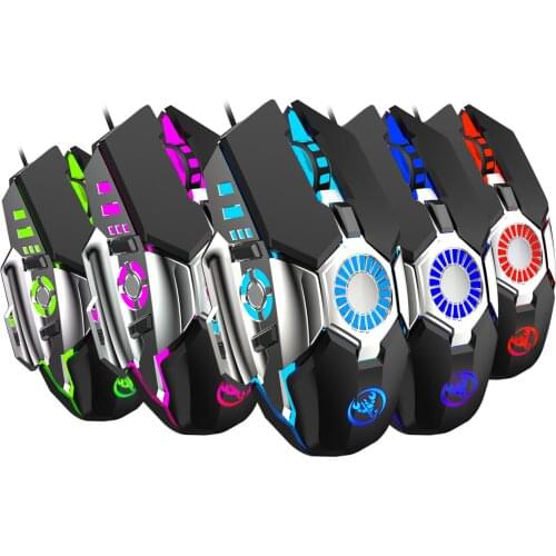 Wired mouse colorful glowing gaming mouse for gamers, suitable for desktop computers and notebooks
