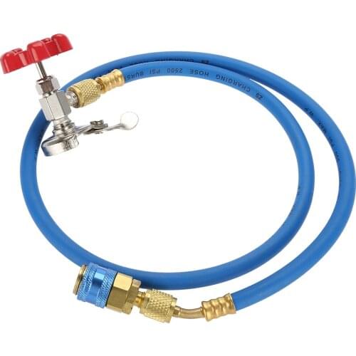 R134a Refrigerant Recharge Hose Gas Can Fitting Pipe Can Tap With High Pressure Resistant Hose For R502 R-12 R-22 Refrigerant