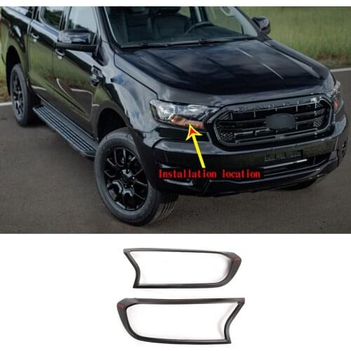 For 2015-2019 Ford Ranger T6 T7 front fog lamp frame car decoration modification accessories