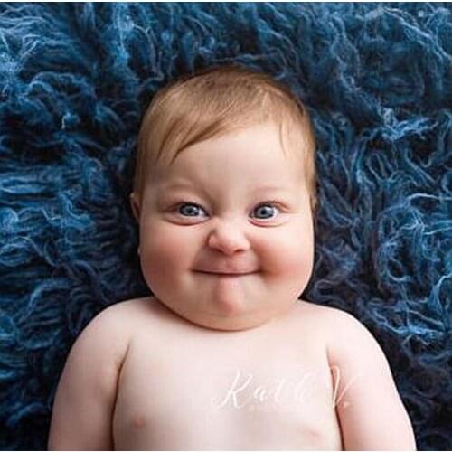 Newborn photography props small wool color dyeing design and color round mat baby photo children photography