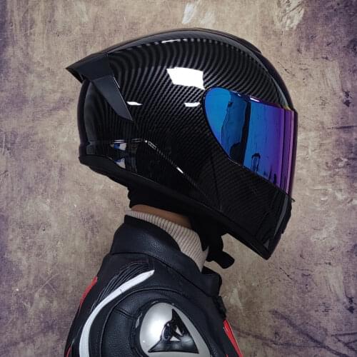 Professional safety double lens racing motorcycle helmet cross country full face helmet capaceteDOT approved casco moto