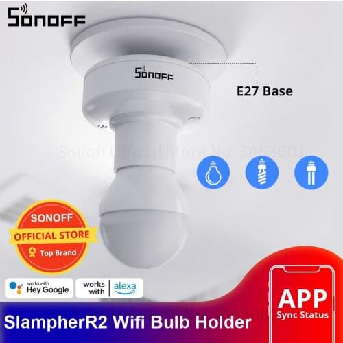 Sonoff Slampher RF 433MHz Wireless Control Light Holder E27 Universal WiFi Light Lamp Bulbs Holder Smart Home Switch IOS Android