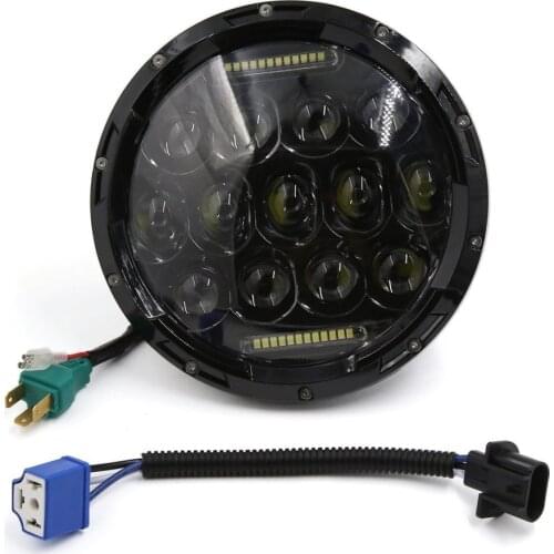 75W 7" LED Headlight H4 H13 High Low Beam Round Cars Running Lights for Lasa urban Niva 4X4 Motorcycle