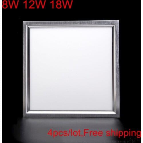 4Pcs 8W 12W 18W Led Downlights For Kitchen/bathroom Lamp AC 85-265V Led Panel Lights 300X300mm Warm White/Cold White CE ROHS UL