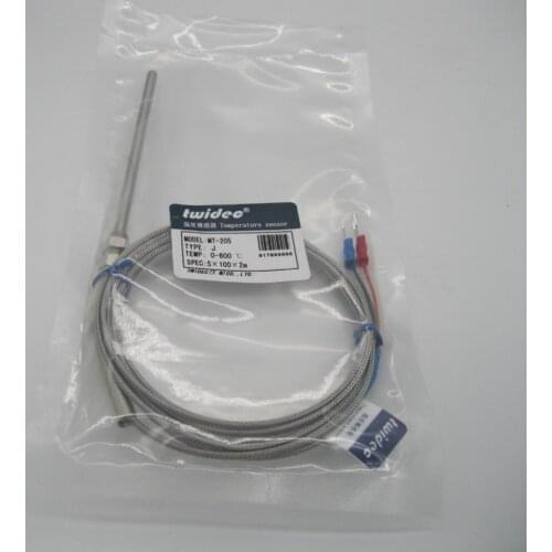 High-quality Temperature Controller Sensor J Type Thermocouple Probe Sensors Stainless Steel 2m Wire Cable 0-400 C 5*150*2M