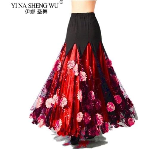 New Luxurious Adult Bellydance Costume Skirts Ballroom Dancing Gypsy Costume Skirt Belly Dance Waltz Indian Oriental Belly Skirt