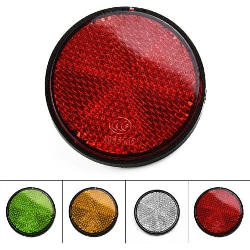 1 PC Bicycle Stickers Bike Round Reflector Night Cycling Safety Reflective Easy To Install Bike Accessory Tool