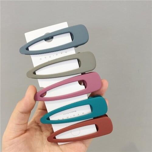 New fashion 1PC Women Acetate Acrylic Alloy Hairpins Cute Scrub Solid Barrettes Headbands Girls Headwear Hair Accessorie