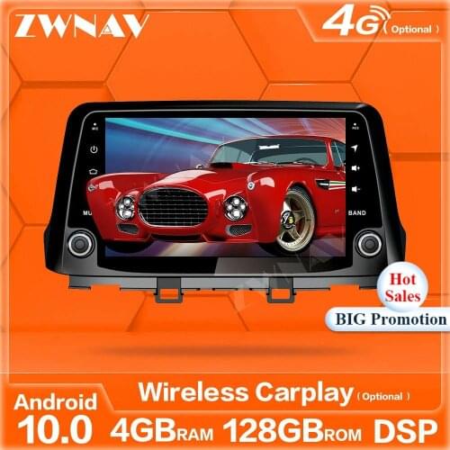 12GB Wireless Carplay Android 10 Screen Multimedia Player For Hyundai KONA 2017 2018 2019 GPS Auto Audio Radio Stereo Head Unit