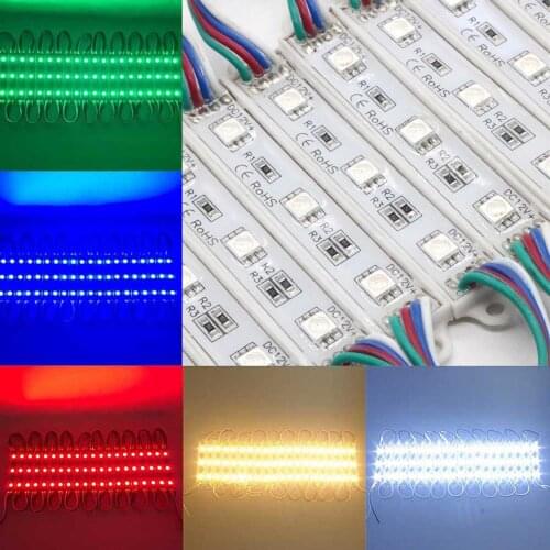 20PCS/Lot DC12V SMD 5050 LED Module Lights Waterproof LED Module Lights Advertisement Design LED Modules RGB Colo