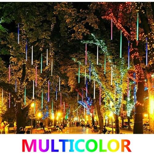 8 Tubes LED Fairy Lights Meteor Shower Waterproof Intelligent Night Light Corridor Bathroom for Garden Street Decoration