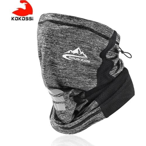 KoKossi UV Protection Ice Silk Face Cover Neck Tube Outdoor Sports Bandana Scarf Breathable Hiking Scarf Neck Gaiter Bandana