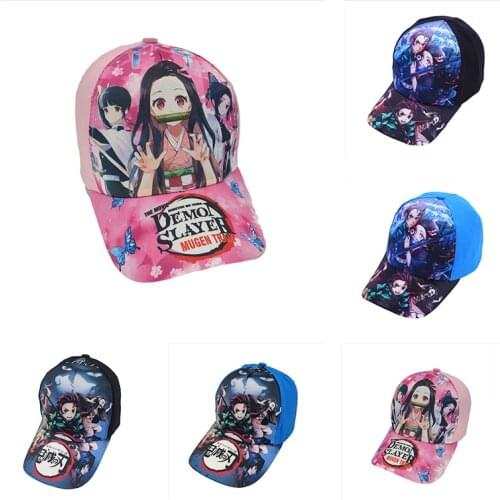 Demon Slayer childs adult baseball cap with a wide brim and a dome hat anime hat
