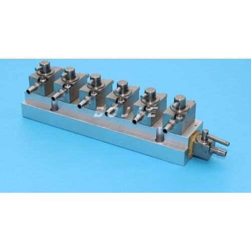 Bojie solvent printer printhead 3-way valve cleaning valve printhead cleaner 6 bit