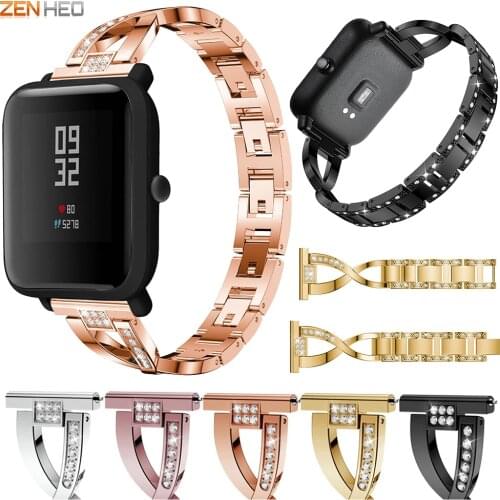 20mm Stainless Steel Bracelet Strap For Xiaomi Huami Amazfit Bip BIT Lite Youth Smart Watch Band for Huami Amazfit GTS GTS2
