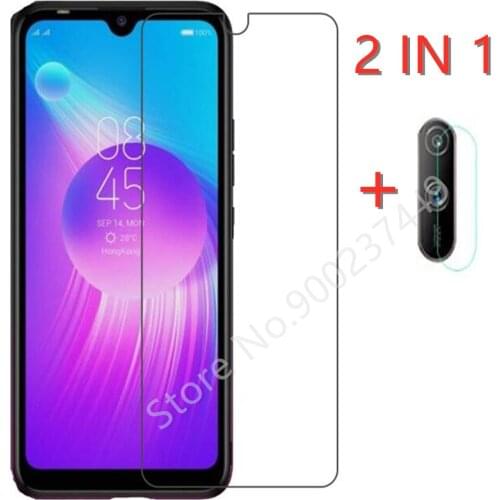 2-in-1 Case + Camera Tempered Glass For Tecno Spark 4 Air Screen Protector Glass For Tecno Spark 4 Air 2.5D 9H Phone Glass
