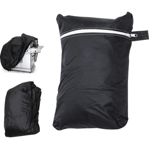 Black Waterproof BBQ Grill Barbeque Cover Outdoor Rain Grill Barbacoa Anti Dust Protector For Gas Charcoal Electric Barbecue Bag