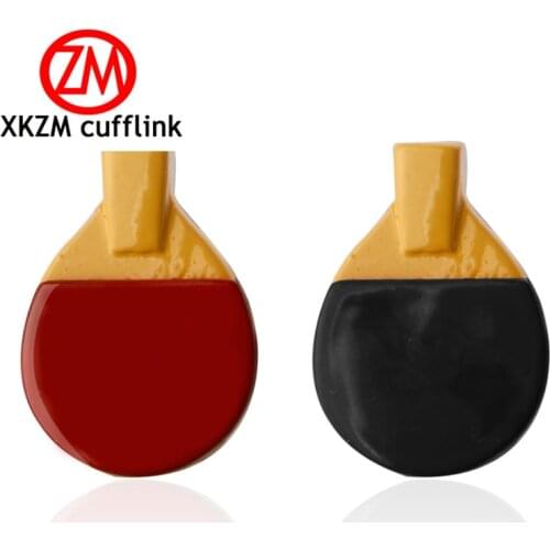 Formal Smooth Table tennis bat Cufflink for Mens Suits Buttons Geometric Wedding Cufflink French Grooms Shirt Brand Cuff Links