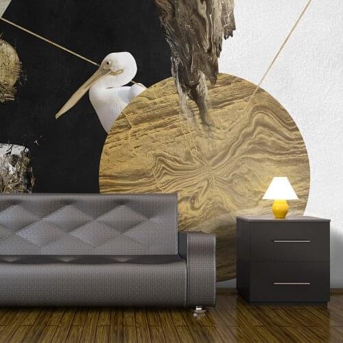 Wall mural-abstraction with Pelican-350x270 cm