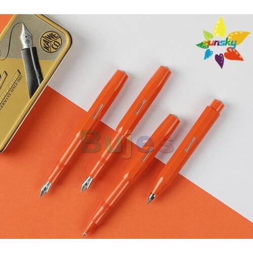 Germany Original Kaweco skyline Sport 0.5/0.7/0.8mm Fox red Ink pen Practise calligraphy Business Signature pen Stationery