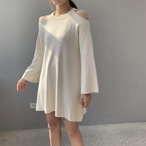 Женские пуловеры с открытыми плечами Johnature China At AliExpress