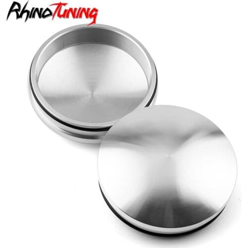 1pc 69mm 65mm Car Wheel Center Hubcaps Metal Laser Sliver Dust-proof Hood Cover For Rims Auto Styling