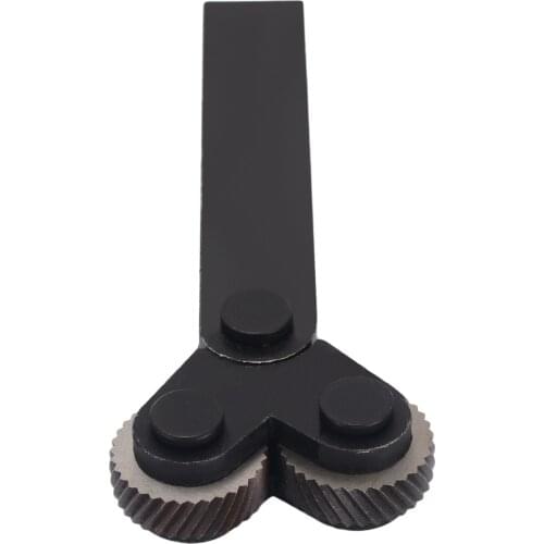 7pcs Steel Dual Knurling Tool Diagonal Wheel Linear Knurl Set 0.5mm 1mm 2mm Pitch Linear Knurl Set Lathe Cutter for Metal Lathe